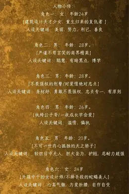 9/8组讯 | 民国悬疑剧等