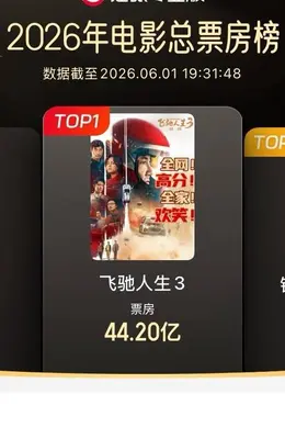 《给阿嬷的情书》上映第33天累计票房14.48亿 超《镖人》升至2026年度内地票房总榜第二