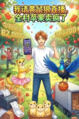我请黄鼠狼直播，全村苹果卖疯了