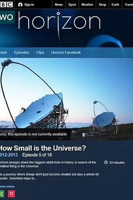 BBC地平线：宇宙何其小